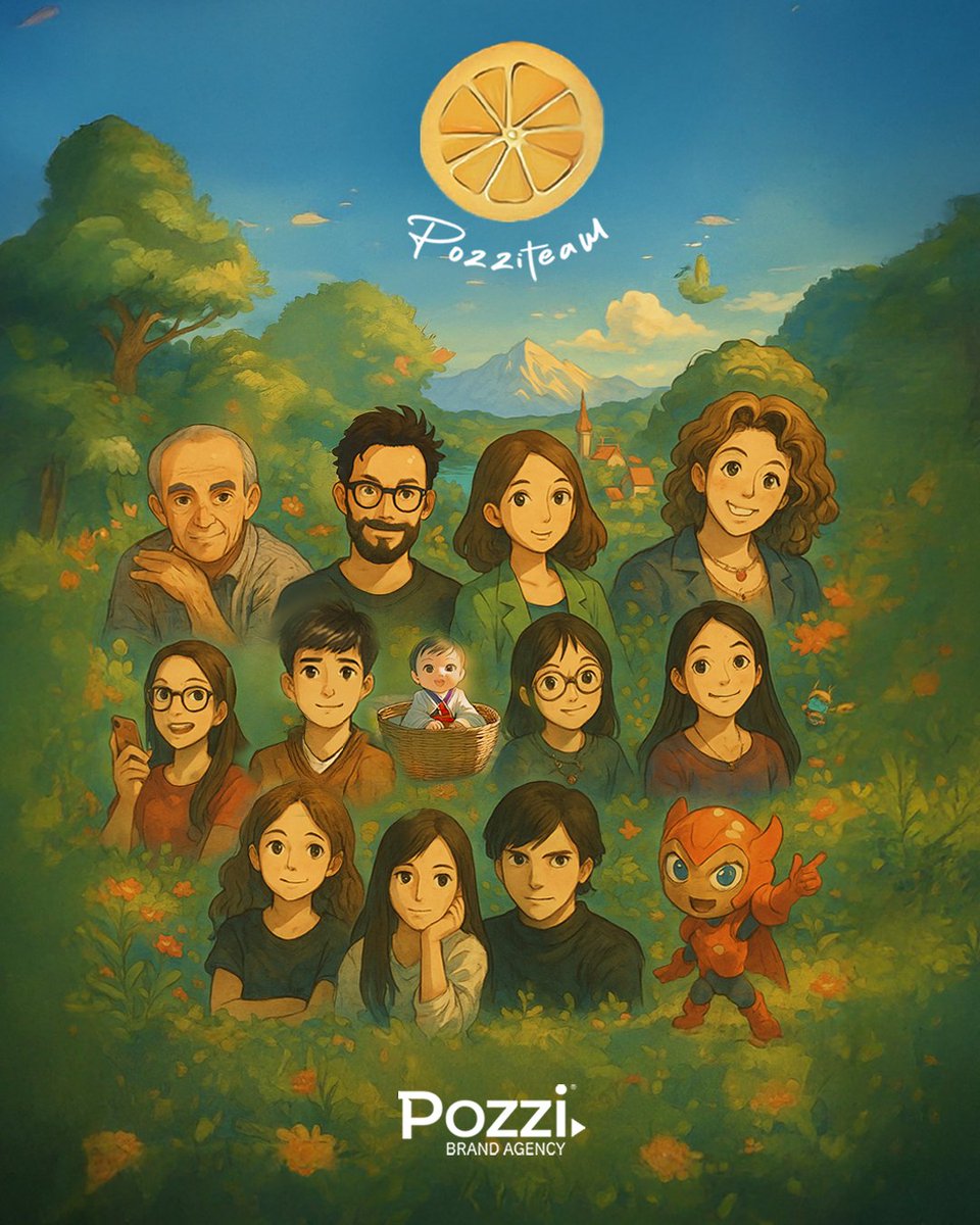 El #pozziteam se subió a la tendencia de #ghiblistudio
Por aquí, equipo completo 💪🏼🎬