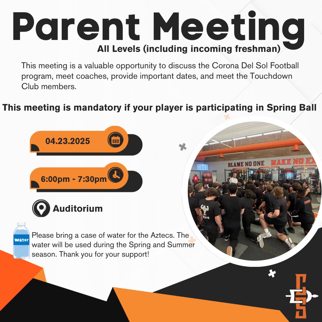 🚨Mandatory Parent Meeting🚨
