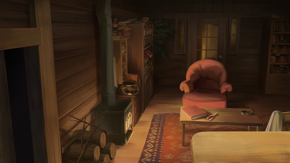 rtylenole's tweet image. okay, some random bgs i painted for Common Side Effects back in 2023/start of 2024! #commonsideeffects 🍄