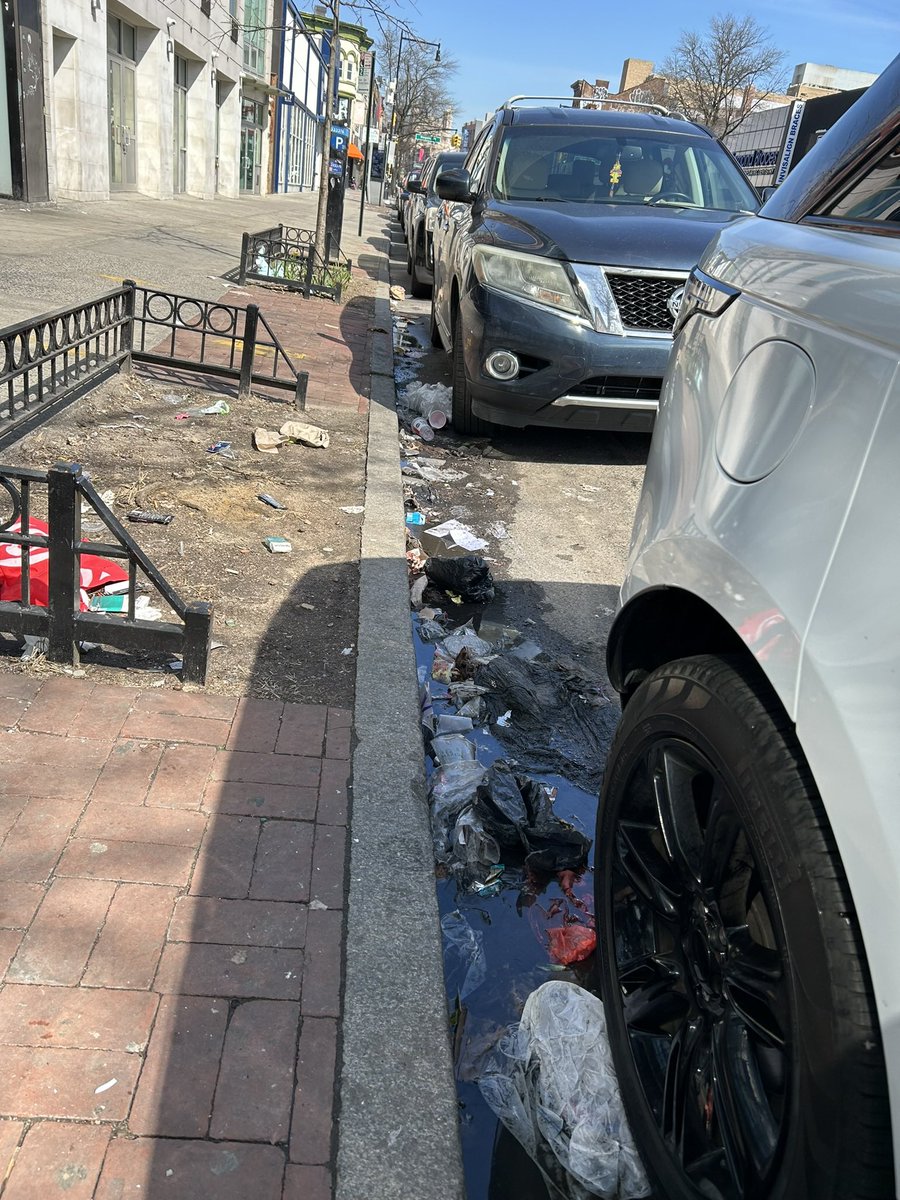 lbessieg's tweet photo. @NYCSanitation what’s up with the lack of sweeping on Flatbush Ave? Right in front of our theater https://t.co/Kd4prLVj48