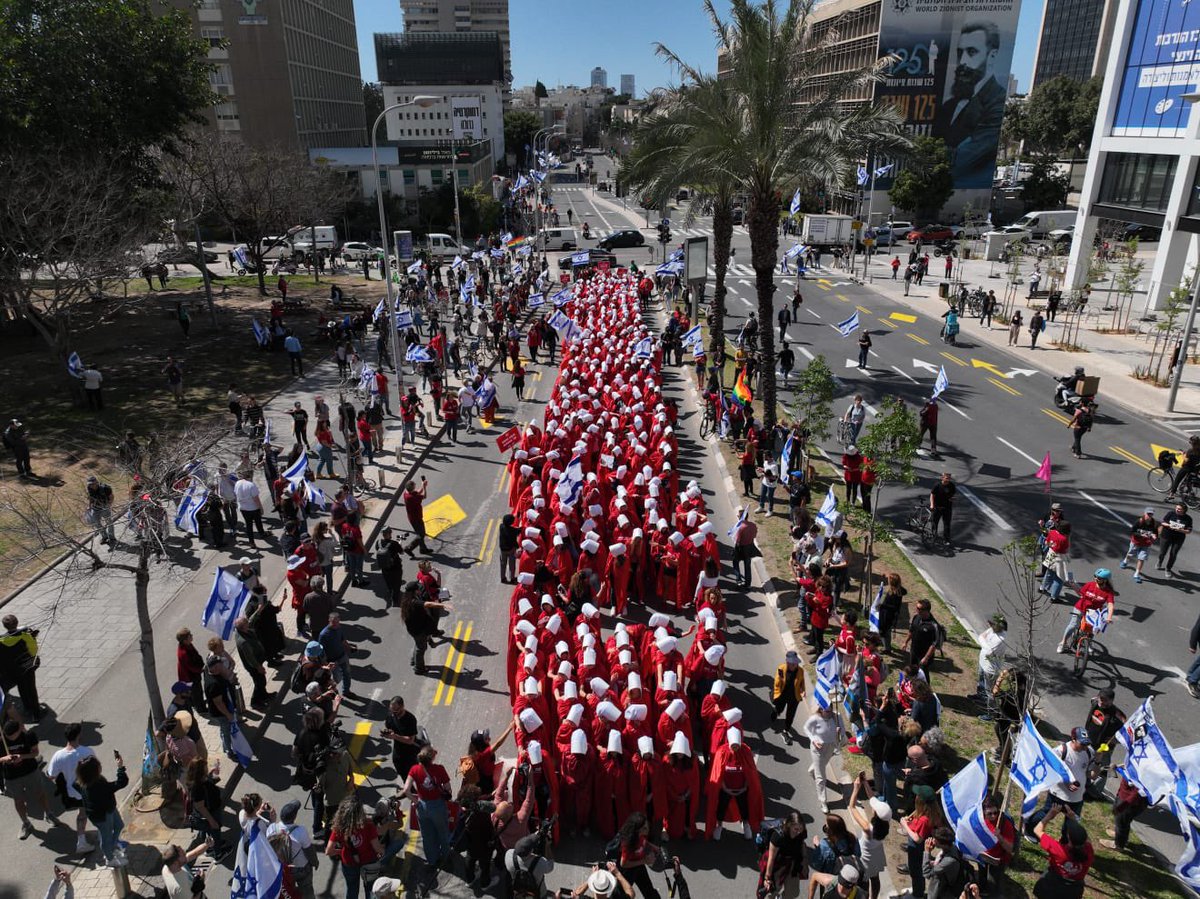 rimtan5's tweet photo. @libsoftiktok @TheMaineWire The left here in Israel has the same 'joy.' It's amazing how similar they are. They want their own version of Gilead and project it onto others. https://t.co/YeeBwMshBZ