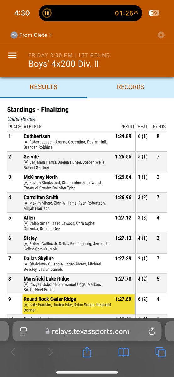 Coach Crosby (@mcrosbymelvin) on Twitter photo Dawgs to the Finals! With a new season PR in the 4x2 at The Texas Relays! To the finals we go! #nodepositnoreturn <a href="/EmanuelCrosby1/">Emanuel Crosby</a> Amari Bell, <a href="/d1christopher_/">Christopher Smallwood</a> <a href="/DkTyler_25/">Dakalon Tyler</a> Dawgs to the Finals! With a new season PR in the 4x2 at The Texas Relays! To the finals we go! #nodepositnoreturn <a href="/EmanuelCrosby1/">Emanuel Crosby</a> Amari Bell, <a href="/d1christopher_/">Christopher Smallwood</a> <a href="/DkTyler_25/">Dakalon Tyler</a>