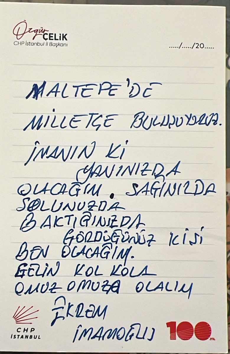 Sonuna kadar yanınızdayız başkanım.
<a href="/ekrem_imamoglu/">Ekrem İmamoğlu</a>