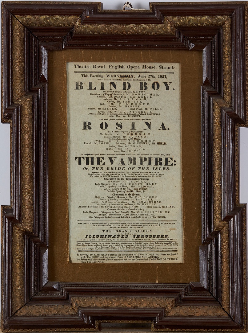 What was Blindboy doing headlining the Royal English Opera House in 1821