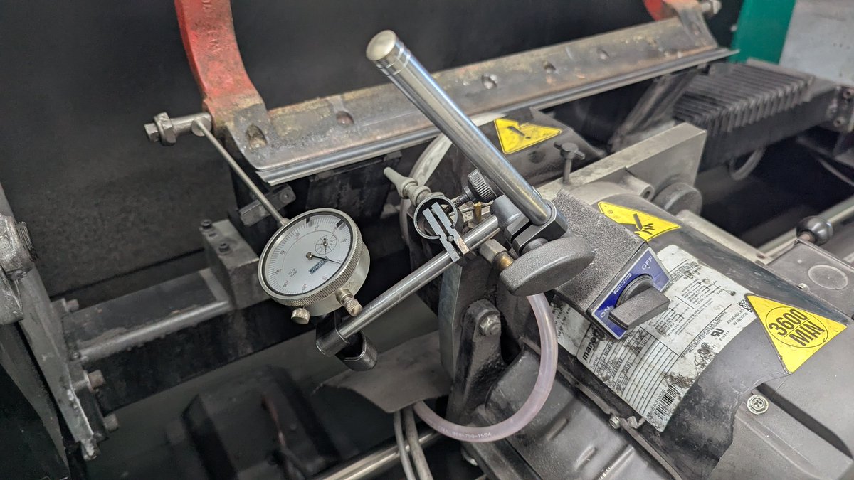 Chris Hyman, EMCP Level 2 (@chyman_g) on Twitter photo Used the new tip on my dial indicator for grinding parallel to the pivot bolts. And yes, I know I need newer bolts. They are on order.🤪 Always looking to improve. <a href="/reelturftechs/">Reel Turf Techs</a> <a href="/Foley_Company/">Foley Company</a> <a href="/turfnet/">TurfNet</a> @gcsaa <a href="/gcsany/">GCSANY</a> <a href="/TroonPrive/">Troon Privé</a> <a href="/MikeRollinsSIP/">Mike Rollins</a> Used the new tip on my dial indicator for grinding parallel to the pivot bolts. And yes, I know I need newer bolts. They are on order.🤪 Always looking to improve. <a href="/reelturftechs/">Reel Turf Techs</a> <a href="/Foley_Company/">Foley Company</a> <a href="/turfnet/">TurfNet</a> @gcsaa <a href="/gcsany/">GCSANY</a> <a href="/TroonPrive/">Troon Privé</a> <a href="/MikeRollinsSIP/">Mike Rollins</a>