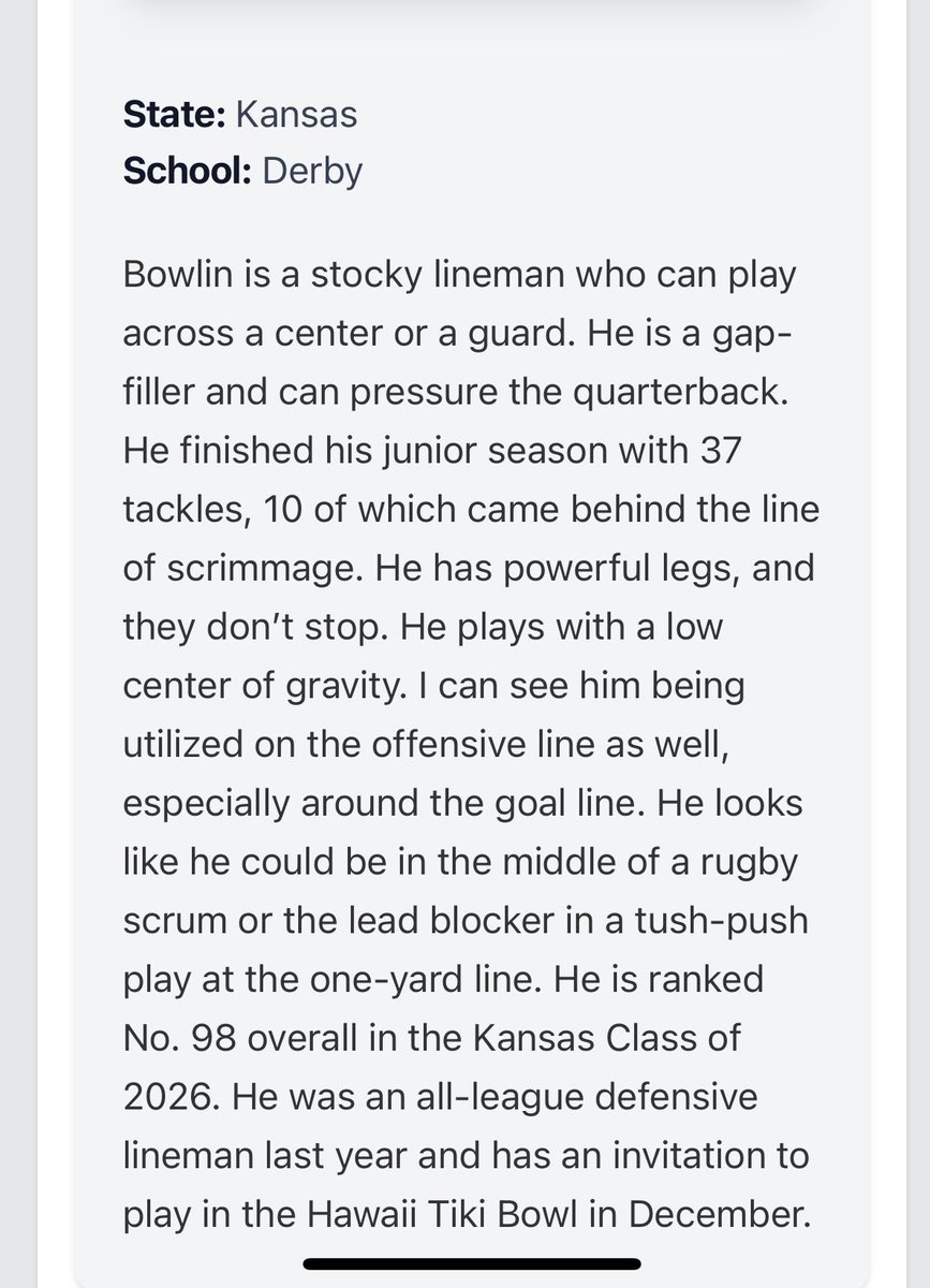 Houston Bowlin (@houstonbowlin) on Twitter photo Thanks for the write up <a href="/PrepRedzone/">Prep Redzone 🏈</a> <a href="/PrepRedzoneKS/">Prep Redzone Kansas</a> <a href="/DerbyRecruit/">Derby High School Football Recruiting</a> Thanks for the write up <a href="/PrepRedzone/">Prep Redzone 🏈</a> <a href="/PrepRedzoneKS/">Prep Redzone Kansas</a> <a href="/DerbyRecruit/">Derby High School Football Recruiting</a>
