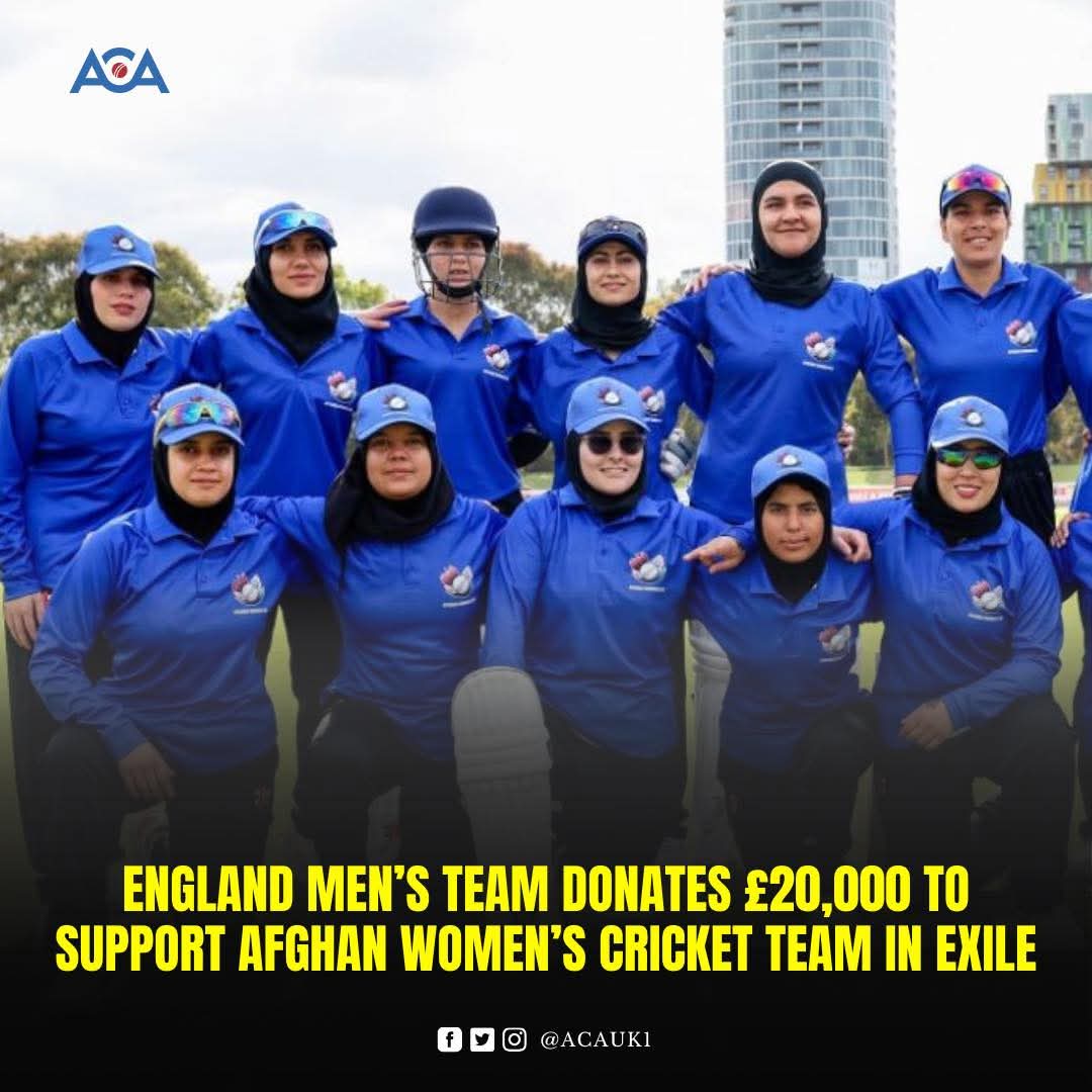 SportsProd88208's tweet image. The donation was made to #MCCFoundation’s Global Refugee Cricket Fund. The initiative aims to raise funds for ‘Pitch Our Future’ programme for Afghanistan Women’s cricket team 

#EnglandCricket #AfghanCricket #ACA