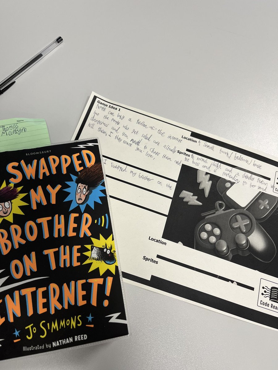 StNiniansComp's tweet image. S1 have been busy reading their #coderead books looking for inspiration for their computer games. Today we started brainstorming potential ideas whilst developing our coding skills - all coming together nicely! @stninianshigh @StNiniansLib @DigiSchoolsERC @stacshq @flackboy