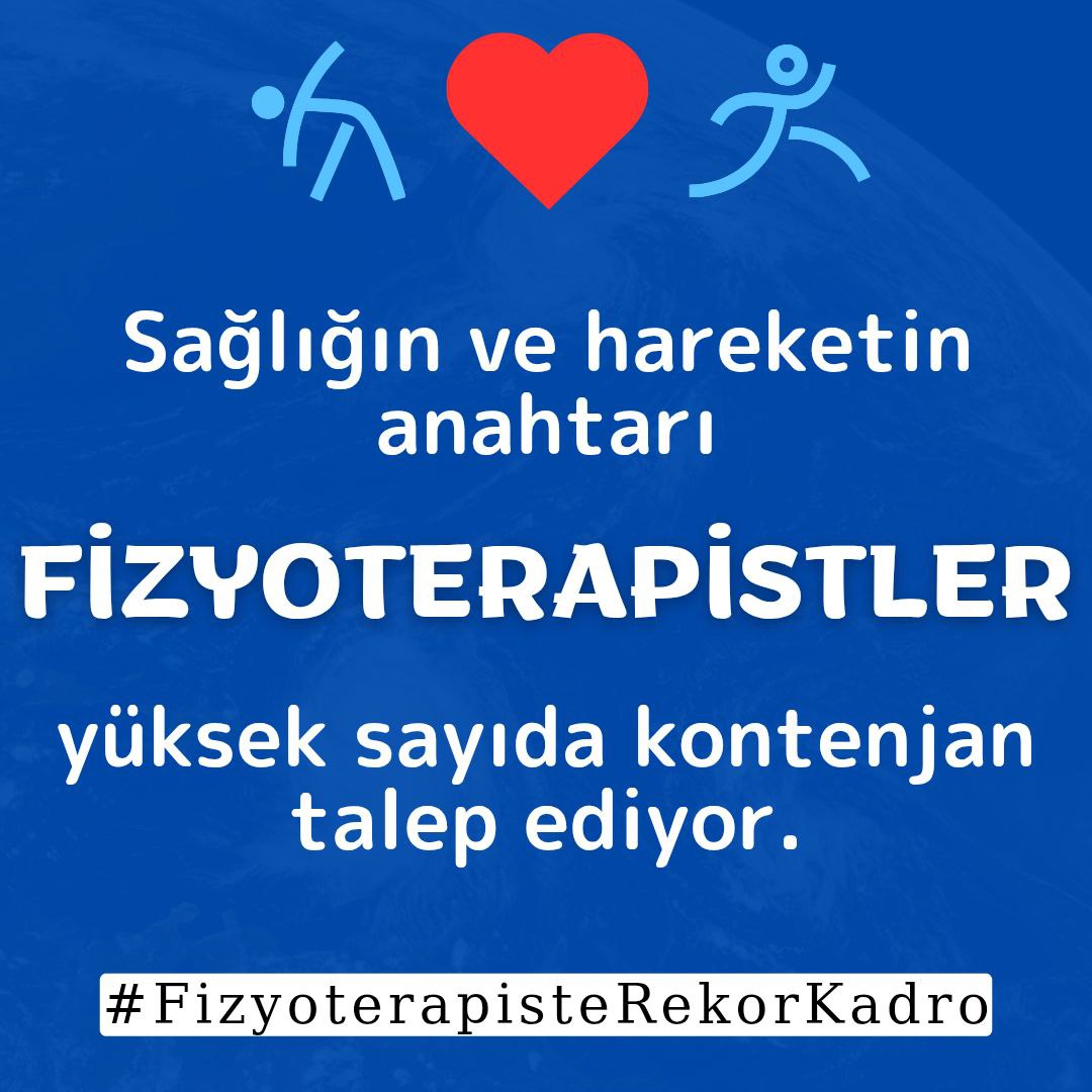 <a href="/drmemisoglu/">Prof. Dr. Kemal Memişoğlu</a> Sayın Bakanım <a href="/drmemisoglu/">Prof. Dr. Kemal Memişoğlu</a> 

Serbest çalışma yönetmeliği için destekleriniz için çok teşekkür ederiz👏

💠 Bakanım ayrıca bizim bir büyük sorunumuz daha var sizlerde çok iyi biliyorsunuz binlerce FİZYOTERAPİST yeni açılan Şehir Hastaneleri,Fizik tedavi üniteleri, yoğun bakım