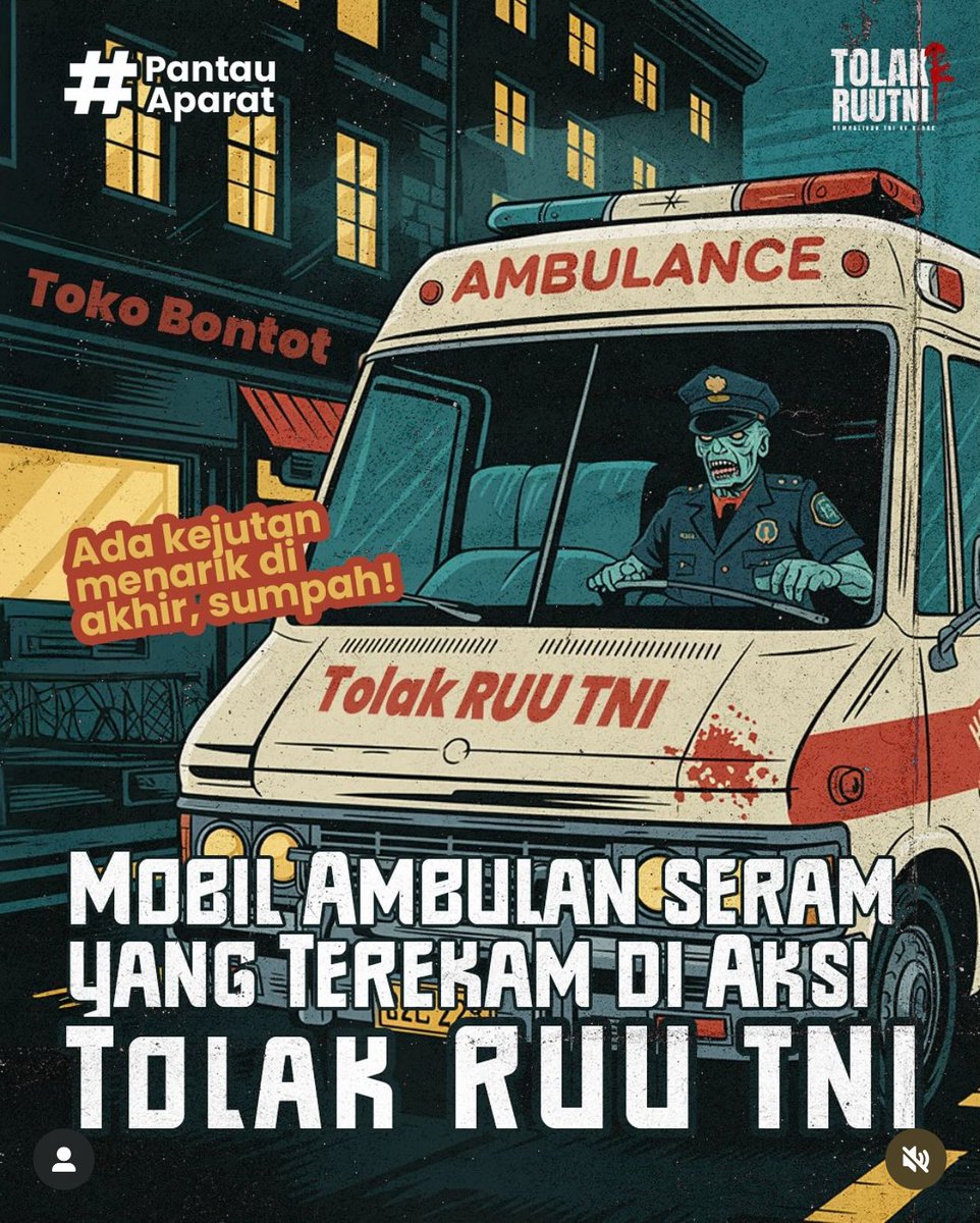 barengwarga's tweet image. Diduga ada beberapa ambulance dan paramedis dalam Aksi #TolakUUTNI yang ternyata dikondisikan utk melemahkan pergerakan aksi.

Sementara ambulance dan paramedis murni kolektif WARGA SIPIL dihalang-halangin, dipukulin, diintimidasi, dan dihabisi logistiknya.

(ig: pantauaparat)