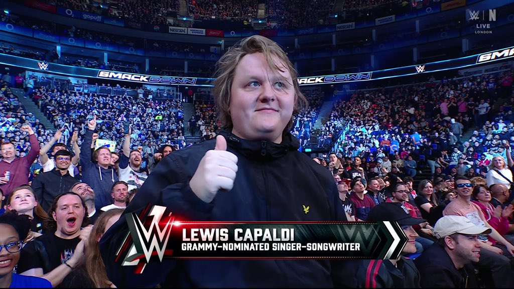 NetflixUK's tweet photo. OH HI LEWIS CAPALDI #Smackdown https://t.co/hxkOpTwoJ7