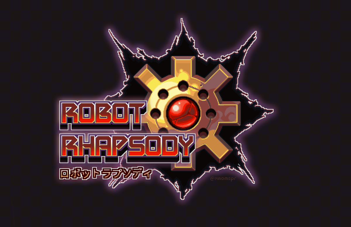 naomspr's tweet image. Game logo I&apos;m working on #pixelart