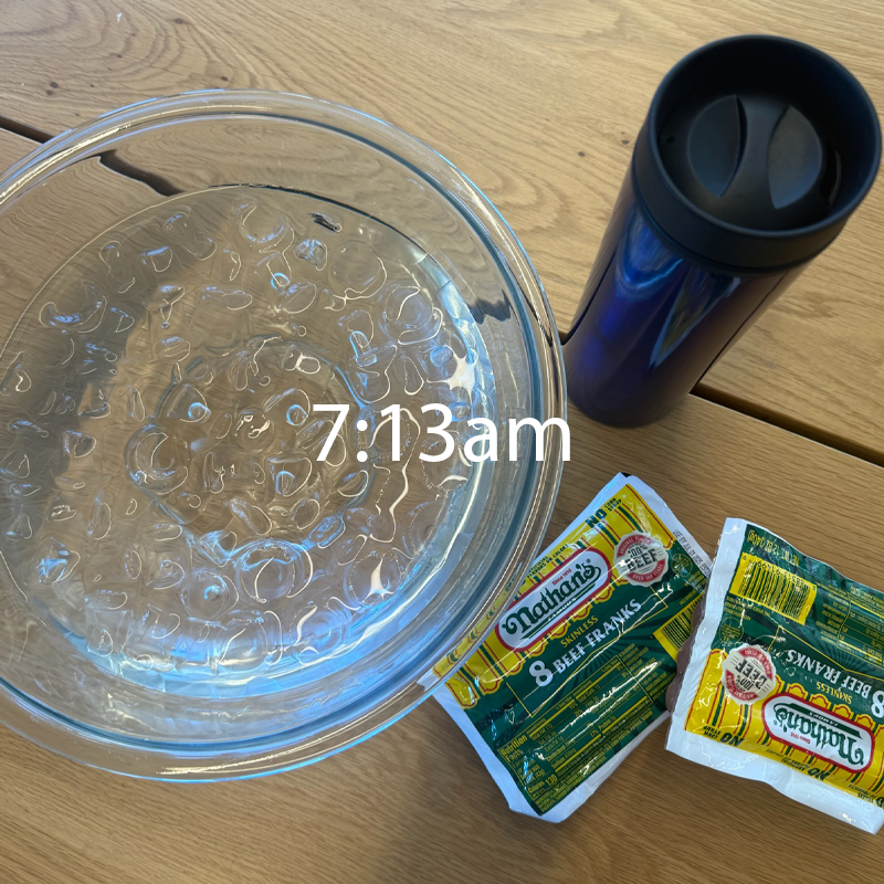The 100% NY morning routine.