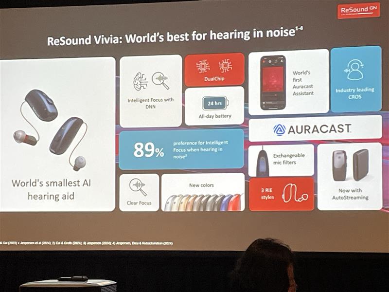 More from the <a href="/AcademyofAuD/">Am Acad of Audiology</a> #AAA2025 - HLAA Hear for Life partner <a href="/resoundus/">ReSound NA</a> special event:

1. <a href="/NeilASnyderCAE/">Neil A Snyder, CAE</a>, #HLAA, with Wayne Whiteley, @listentech
2. <a href="/DrFrankRLin/">Frank R. Lin, MD PhD</a> MD, <a href="/JohnsHopkinsSPH/">Johns Hopkins Bloomberg School of Public Health</a>
3. Presentation screen

#Audiology #HearingLoss #HearingHealth #HearingAids @bluetoothsig