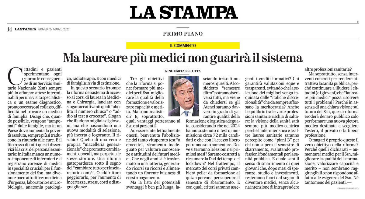 Nino Cartabellotta tweet media