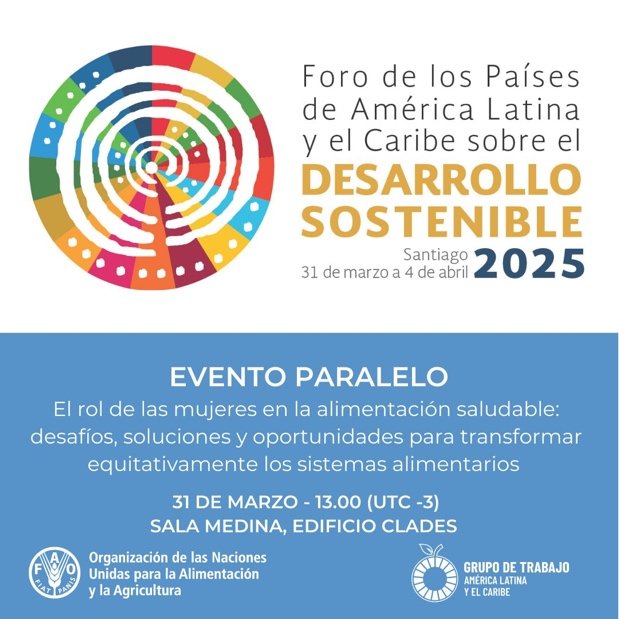 InES Género - CTGénero (@genero_vrid) on Twitter photo ♀️ Nuestra coordinadora ejecutiva del #CTGénero, Alejandra Ortega Guzmán, será una de las panelistas invitadas al #ForoALC2030, donde analizará el rol de las mujeres en los #SistemasAgroalimentarios 🌾
🔗 Registro en bit.ly/429POtT
<a href="/FAOAmericas/">FAO Américas</a> <a href="/FAO_AgriFam/">Agricultura Familiar</a> ♀️ Nuestra coordinadora ejecutiva del #CTGénero, Alejandra Ortega Guzmán, será una de las panelistas invitadas al #ForoALC2030, donde analizará el rol de las mujeres en los #SistemasAgroalimentarios 🌾
🔗 Registro en bit.ly/429POtT
<a href="/FAOAmericas/">FAO Américas</a> <a href="/FAO_AgriFam/">Agricultura Familiar</a>
