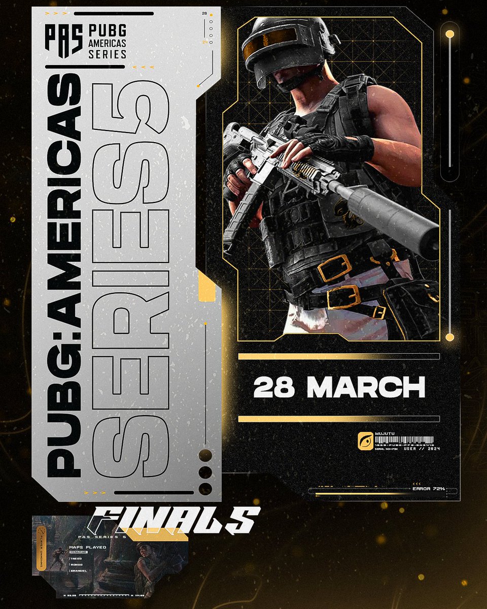 🐉 🪂 | #WuJuTuPUBG are about to drop into Day #1 of the <a href="/PUBGEsports/">PUBG Esports</a> #PAS5 Grand Finals!

⏰ | 6:00 PM CST / 8:00 PM BRT

#WuJuTu #FearlessJourney #PUBG #PUBGEsports #PUBGAMSeries