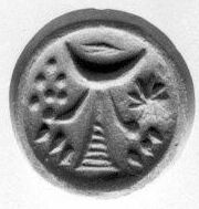 Stamp seal (button-shaped) with divine symbols #artbots #themet