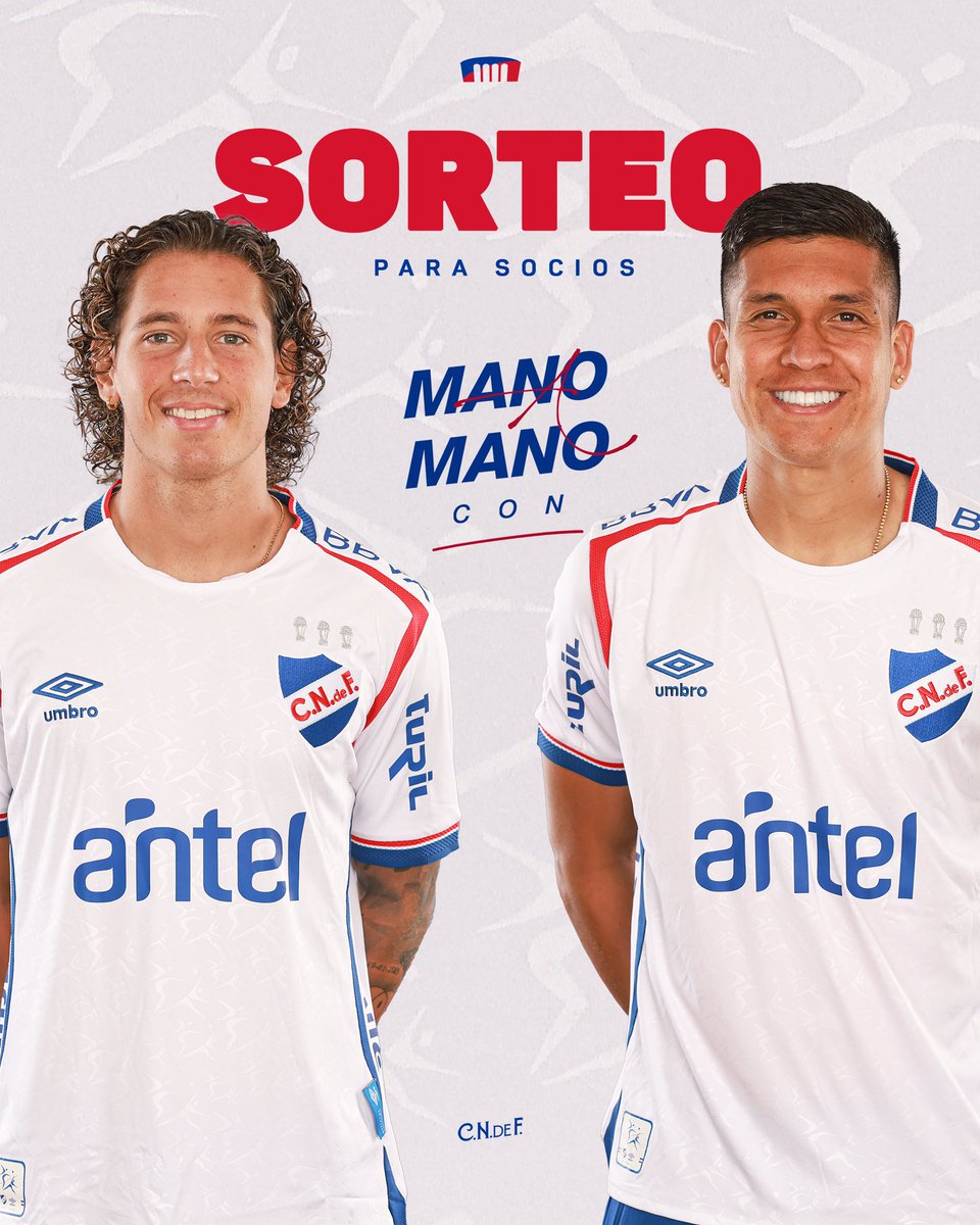 Nacional's tweet photo. 🍀 𝙎𝙊𝙍𝙏𝙀𝙊 

👉🏻 Participá del #ManoAMano exclusivo para socios con Luciano Boggio y Julián Millán en la previa del partido 🆚 Juventud

Para participar:  
✅Reposteá esta publicación
✅Comentá tu número de socio y arrobá a 2 Bolsos

ℹ️ Sortearemos 2 socios + 1 acompañante c/u