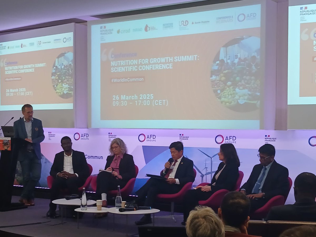 We are thrilled to hear his Excellency <a href="/SiloSok/">Sok Silo</a>, Secretary General of the Council for Agricultural and Rural Development, #Cambodia, speaking about registering #nutrition commitments during a session on food system transformation for nutrition at #N4GParis!