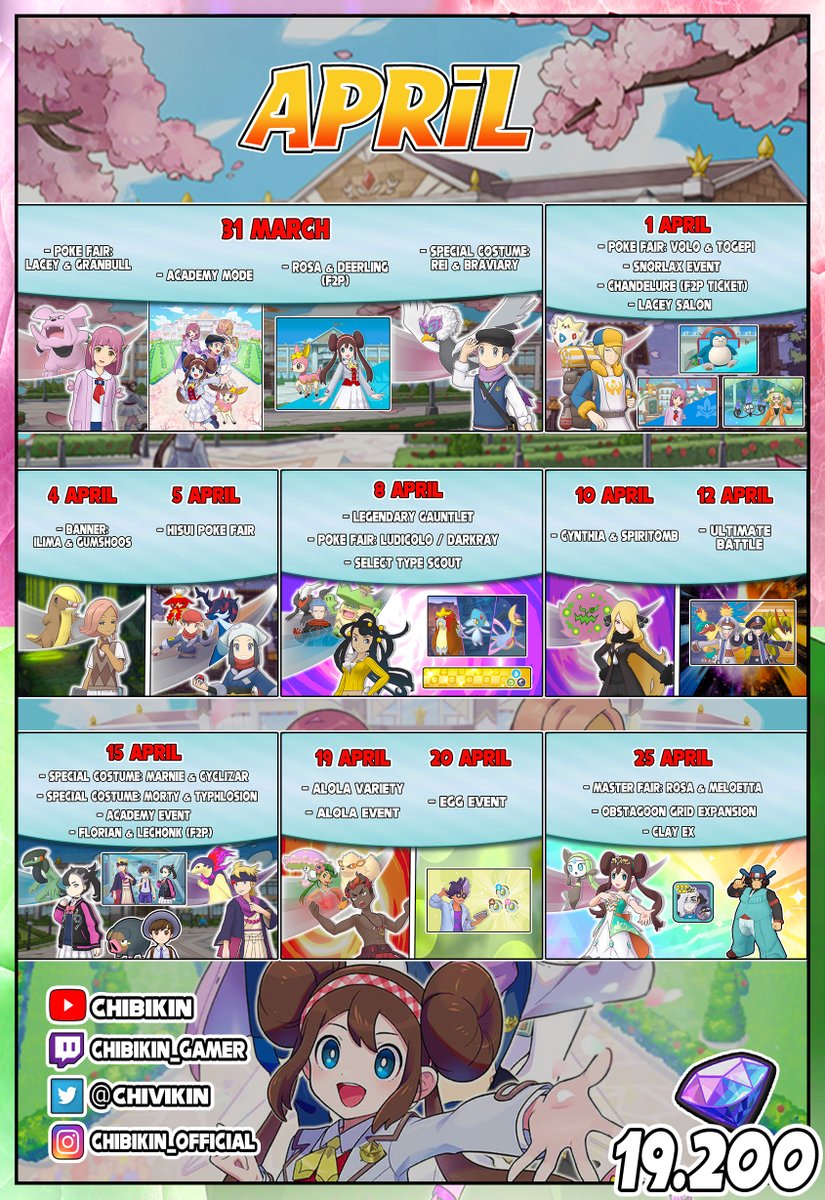 🇪🇸CALENDARIO ABRIL
🇬🇧CALENDAR APRIL
youtu.be/JP-Hlwua0So?si…

<a href="/PokemonMasters/">Pokémon Masters EX</a> <a href="/pokemas_game/">【公式】ポケマスEXだいすきクラブ</a> <a href="/absolutelypm/">👁️‍🗨️ Absol-utely 🔍</a>