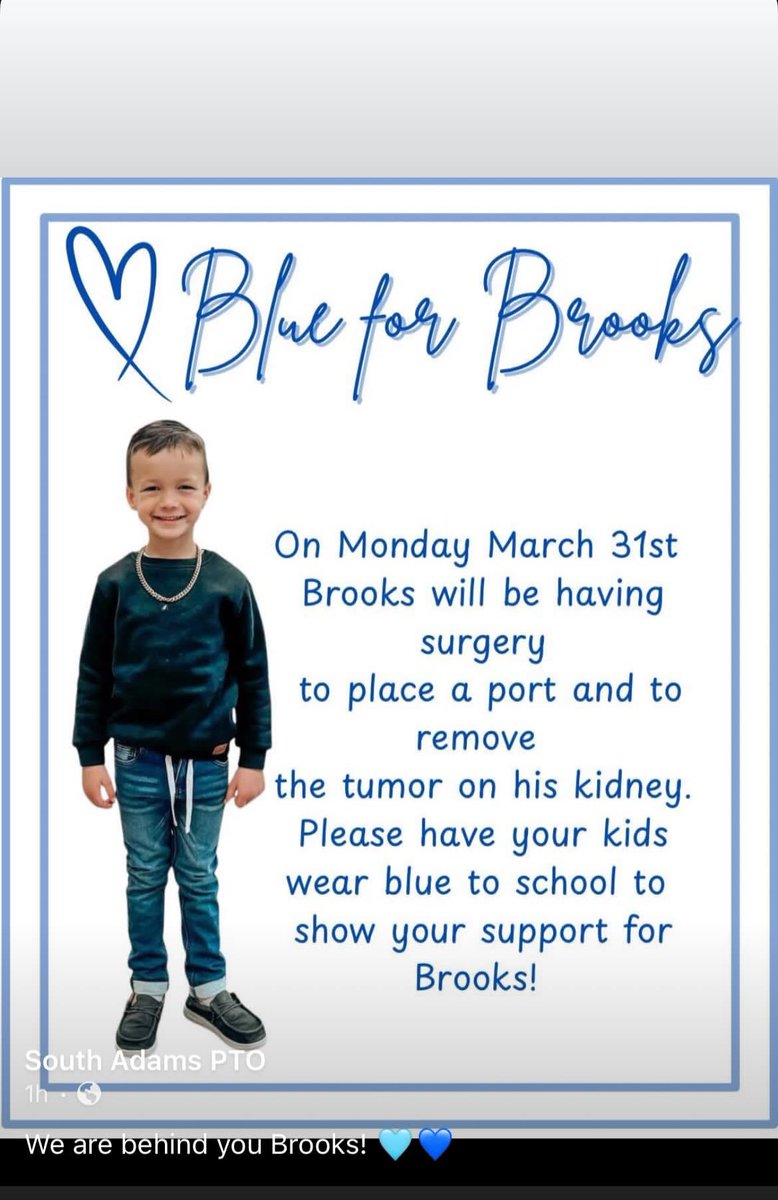 it’s as simple as a blue shirt 💙
#BlueForBrooks