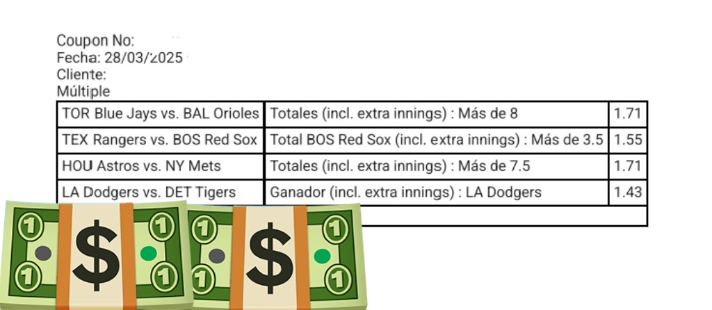 CAPODELPARLAY's tweet photo. Saludos a todos, empezamos la MLB con estos 4 picks 
Deja un LIKE y un comentario si vas a ligar conmigo hoy?? https://t.co/9Fq9UJLipB