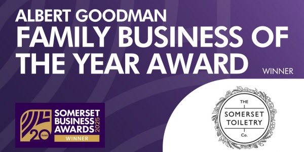 Somerset Business Awards, UK (@somerset_awards) on Twitter photo Congratulations to The Somerset Toiletry Company <a href="/SomersetTC/">Somerset Toiletry Co</a>, well-deserved winner of the #SBA2025 Albert Goodman Family of the Year Award. Well done to runners-up Clevedon Salesrooms and Highbridge Caravan Centre <a href="/HighbridgeCC/">Highbridge Caravans</a>. With thanks to sponsor <a href="/AG_LLP/">Albert Goodman</a> Congratulations to The Somerset Toiletry Company <a href="/SomersetTC/">Somerset Toiletry Co</a>, well-deserved winner of the #SBA2025 Albert Goodman Family of the Year Award. Well done to runners-up Clevedon Salesrooms and Highbridge Caravan Centre <a href="/HighbridgeCC/">Highbridge Caravans</a>. With thanks to sponsor <a href="/AG_LLP/">Albert Goodman</a>