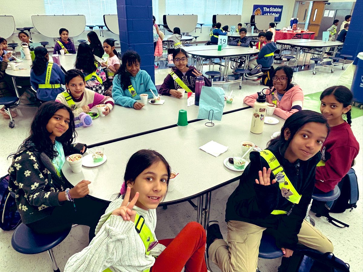 🍀 We’re so LUCKY to have these awesome <a href="/AAASafety/">AAA</a> Patrols <a href="/McNairUpperES/">McNair Upper ES</a> &amp; <a href="/FCPSMcNairES/">McNair Elementary (PreK-2)</a>! 🎉Celebrating March &amp; end of Q3 with our last hot chocolate &amp; treats!👍😋#TGIFCPS <a href="/AAAVANews/">AAA Mid-Atl VA News</a> <a href="/McNair_PTA/">McNair PTA</a> <a href="/CliffCredle/">Cliff Credle</a> <a href="/GoddinMelissa/">Melissa Goddin</a> <a href="/fcpsnews/">Fairfax Schools 🌟</a>