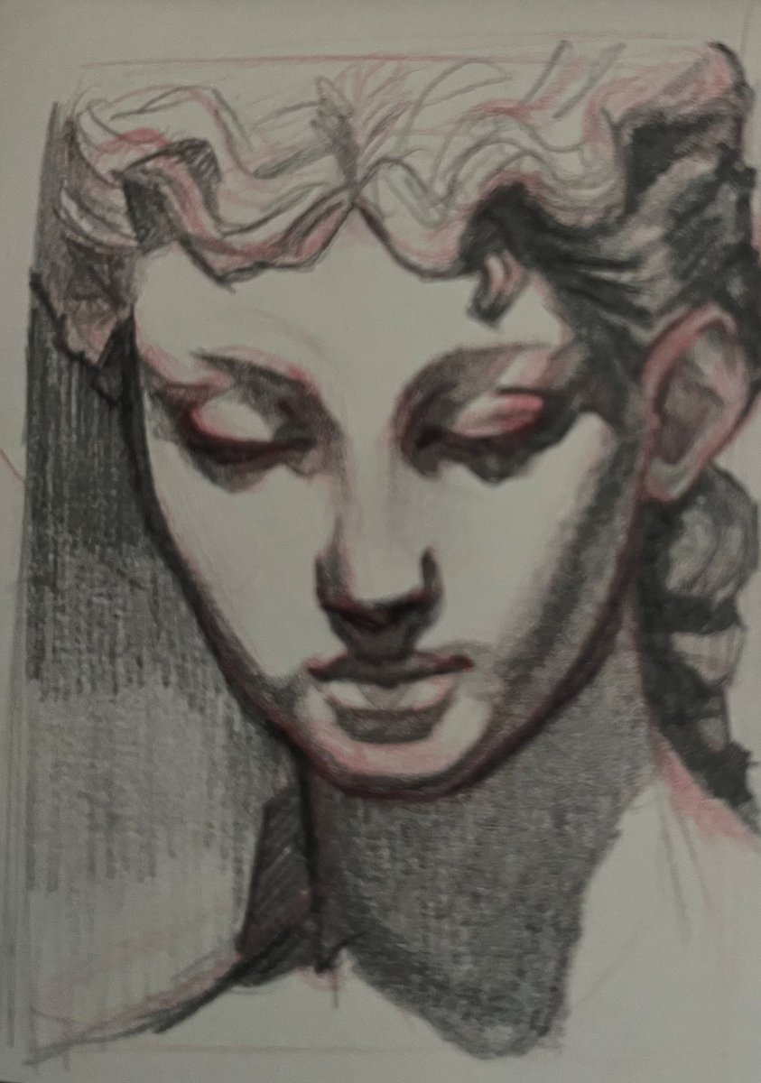 Sketching days away. 
Currently I’m really enjoying quick sketches without using erasers. That way I have to think around a miscalculation and find a solution with just my pencil. It also helps accept the piece for what it is.. it’s really just “is what it is”