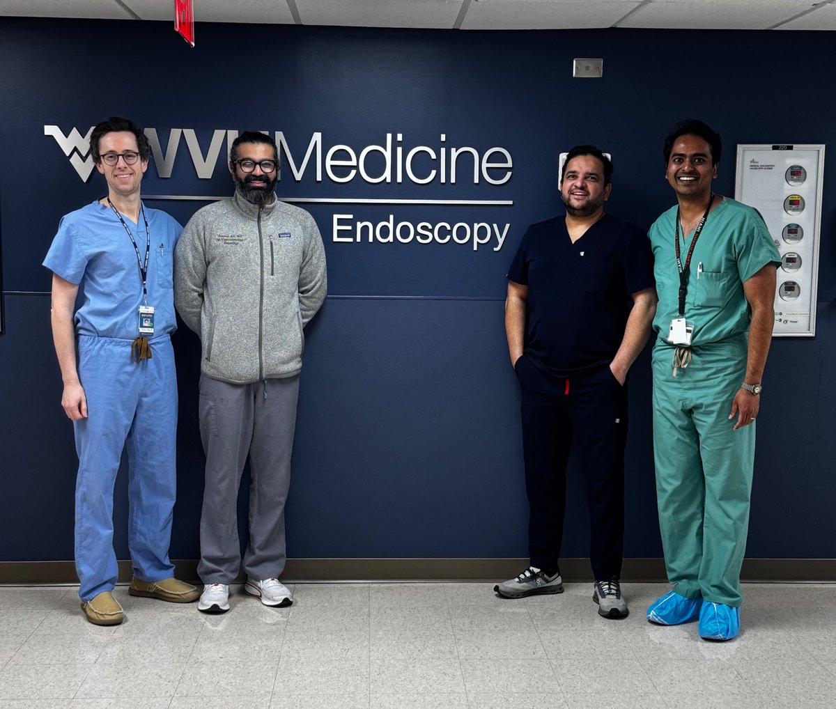 Hassam Ali, MD (@hassamalii) on Twitter photo Grateful for the opportunity to spend a month with AE at <a href="/WVU_GI/">WVU GI Fellowship</a>. Learned so much from this incredibly skilled, kind, and down-to-earth team! Thank you for the mentorship <a href="/shailsingh/">Shailendra Singh</a> (& the opportunity to do this!🙏 ) <a href="/SkipKrafftMD/">Skip Krafft, MD</a> <a href="/ShyamTMD/">Shyam Thakkar, MD</a> <a href="/VibhuC_MD/">Vibhu Chittajallu, MD, ABOM-D</a>
Month went by very fast 🏃♂️ Grateful for the opportunity to spend a month with AE at <a href="/WVU_GI/">WVU GI Fellowship</a>. Learned so much from this incredibly skilled, kind, and down-to-earth team! Thank you for the mentorship <a href="/shailsingh/">Shailendra Singh</a> (& the opportunity to do this!🙏 ) <a href="/SkipKrafftMD/">Skip Krafft, MD</a> <a href="/ShyamTMD/">Shyam Thakkar, MD</a> <a href="/VibhuC_MD/">Vibhu Chittajallu, MD, ABOM-D</a>
Month went by very fast 🏃♂️