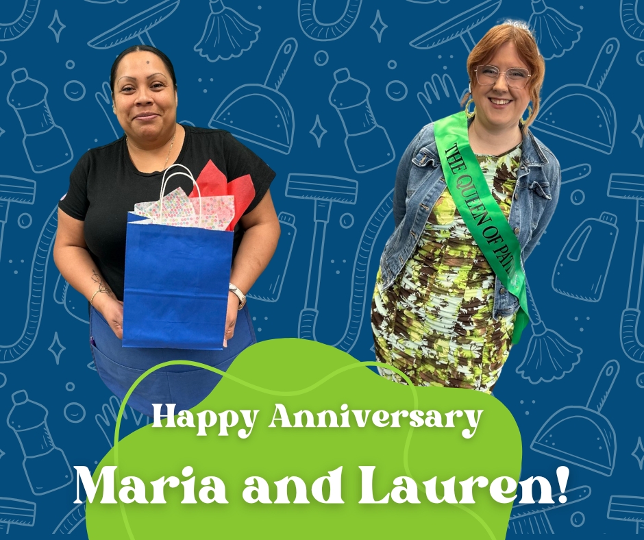 SummitCleanning's tweet image. Double the celebration! 🥳

✨ Happy 2-Year Anniversary to our queen of patience, Lauren!

💪 AND a huge shoutout to Maria for her 6-Year Anniversary with us! 

We love and appreciate you both so much. 💛 Here’s to many more!