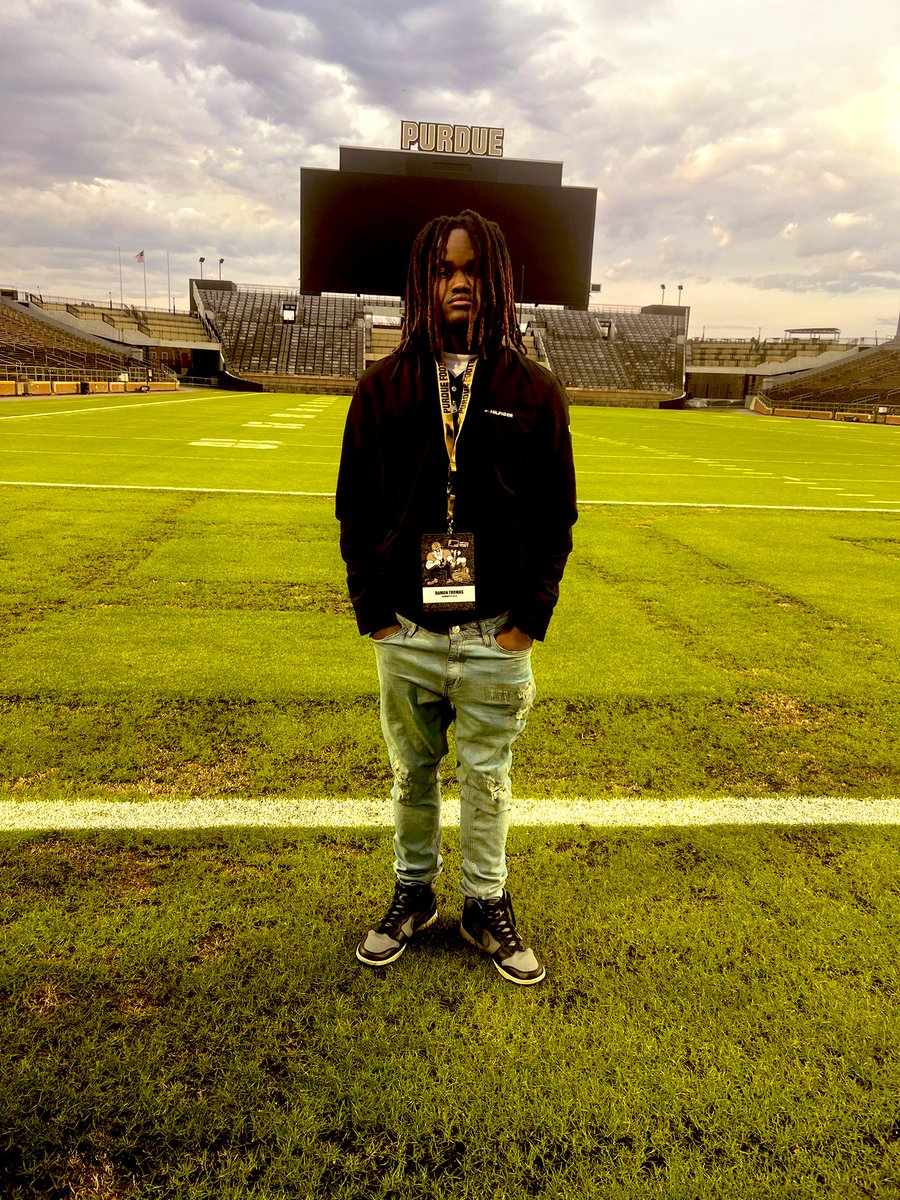 Da'mon Thomas (@da_mon1one) on Twitter photo Thank you <a href="/BoilerFootball/">Purdue Football</a> for the hospitality today. Had a great time watching the scrimmage, touring the facilities and meeting the staff. Can’t wait to get back on campus!
<a href="/CoachClark3/">Charles Clark</a> <a href="/JSimmons_Purdue/">Jason Simmons</a> <a href="/CoachCodyFrench/">Coach French</a> <a href="/damehova9/">Damon Simmons</a> <a href="/mfarrellsports/">Mike Farrell</a> <a href="/Fliteboyz_7V7/">TFPFliteBoyz_7v7</a> <a href="/SWiltfong_/">Steve Wiltfong</a> Thank you <a href="/BoilerFootball/">Purdue Football</a> for the hospitality today. Had a great time watching the scrimmage, touring the facilities and meeting the staff. Can’t wait to get back on campus!
<a href="/CoachClark3/">Charles Clark</a> <a href="/JSimmons_Purdue/">Jason Simmons</a> <a href="/CoachCodyFrench/">Coach French</a> <a href="/damehova9/">Damon Simmons</a> <a href="/mfarrellsports/">Mike Farrell</a> <a href="/Fliteboyz_7V7/">TFPFliteBoyz_7v7</a> <a href="/SWiltfong_/">Steve Wiltfong</a>