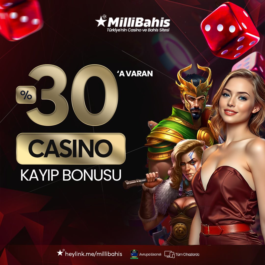 🎰 Her çeviride heyecan, her kayıpta bonus!

🛍Casino oyunlarındaki kayıplarınıza %30’a varan bonus

💱 Milli Bahis’te Kayıplar dert değil,  %30 Kayıp Bonusu ile telafi bizden!

⛓️t2m.io/millibahis