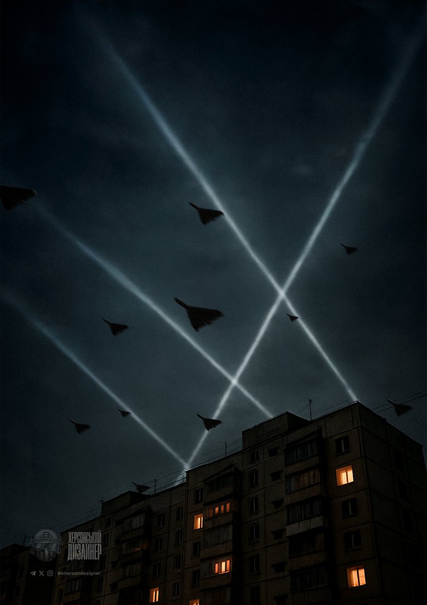 khersondesigner's tweet photo. An ordinary Ukrainian night 🤬

@khersondesigner 

#Ukraine #UkraineRussiaWar #RussiaIsATerroristState #Fuckrussia #war #shahed #drones #art #artwar https://t.co/W9iqOwPGv9