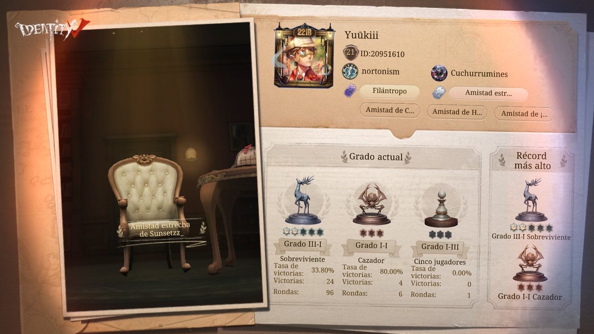 Estoy jugando Identity V. ¿Jugamos una partida?