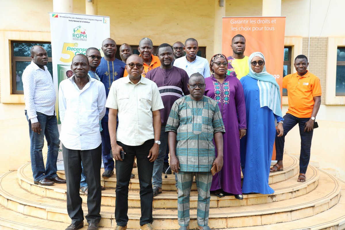 CongoUnfpa's tweet image. Aujourd&apos;hui se clôture avec succès un atelier de 14 jours sur les projections démographiques du #RGPH5, soutenu par l&apos;#UNFPA ! L&apos;objectif : élaborer des projections fiables pour le suivi des politiques publiques en République du #Congo. #PlanNationalDeDéveloppement #Statistiques
