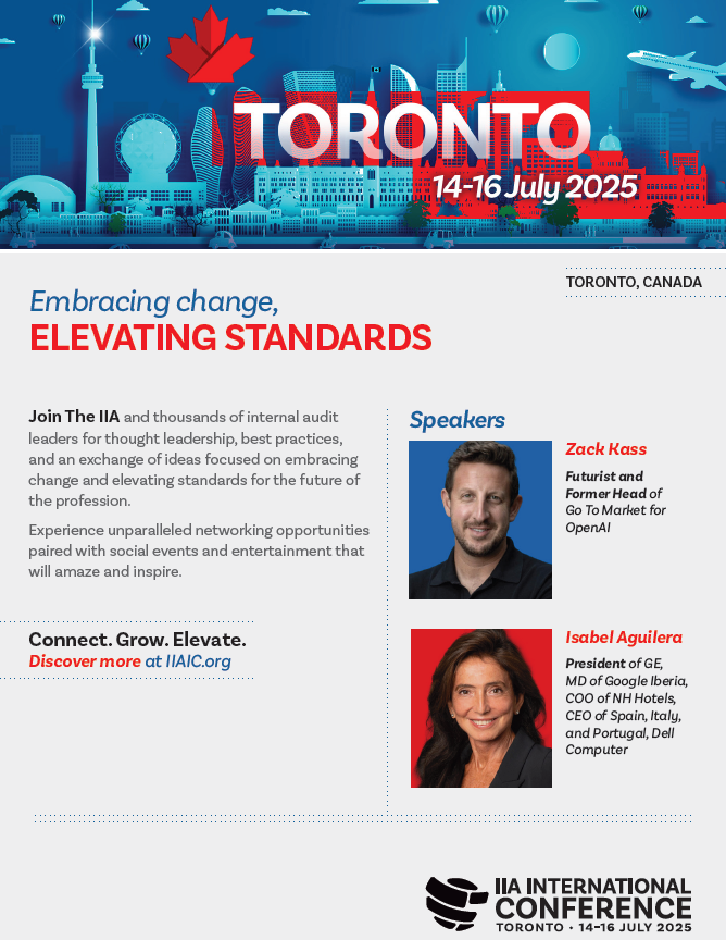 IIA_Toronto's tweet photo. 🏙️ Toronto Awaits!

The 2025 IIA International Conference will take place in the heart of Toronto from 14-16 July. 

Don’t miss out—learn more and stay updated here: https://t.co/Uc5qD6g3s4. #IIAIC #AuditProfessionals #EmbraceChange https://t.co/6XdQxhzZvL