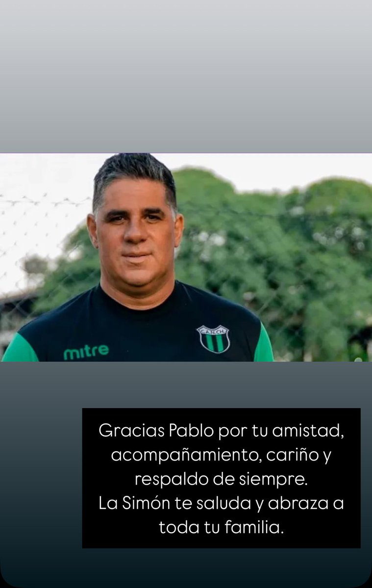 Gracias Pablo por tu trabajo, militancia y respaldo al deporte Argentino. Gracias por tu acompañamiento y cariño compartido.
Abrazamos y acompañamos a toda tu familia.