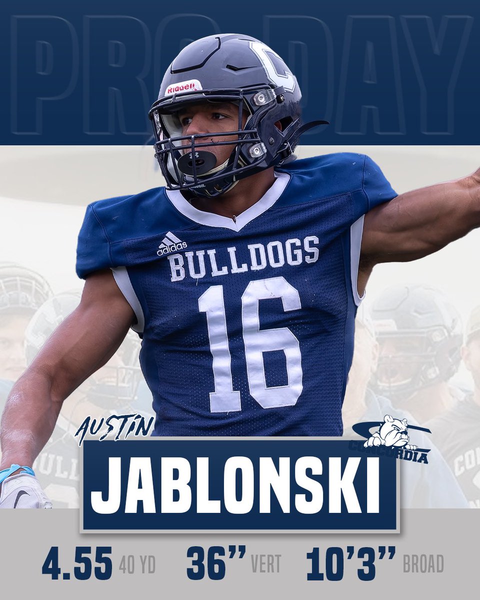 Division 1 Rejects (@d1_rejects) on Twitter photo Statement day for <a href="/jaboman22/">Austin Jablonski</a> 🫡
The <a href="/CUNEFootball/">CUNE Football</a> product made a great impression at his pro day Statement day for <a href="/jaboman22/">Austin Jablonski</a> 🫡
The <a href="/CUNEFootball/">CUNE Football</a> product made a great impression at his pro day