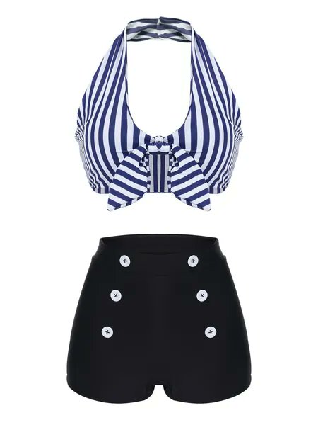 I just received Green 1950s Retro Halter Stripes Bikini Set | Blue / XXL / 14 from Anonymous via Throne. Thank you! throne.com/auvenil #Wishlist #Throne