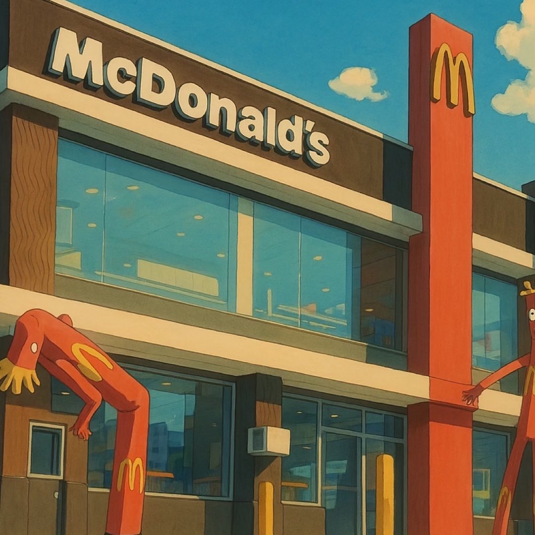 mcdonaldspa's tweet image. POV eres el protagonista de la nueva serie de McDonald’s al estilo Studii Ghibli. ✨