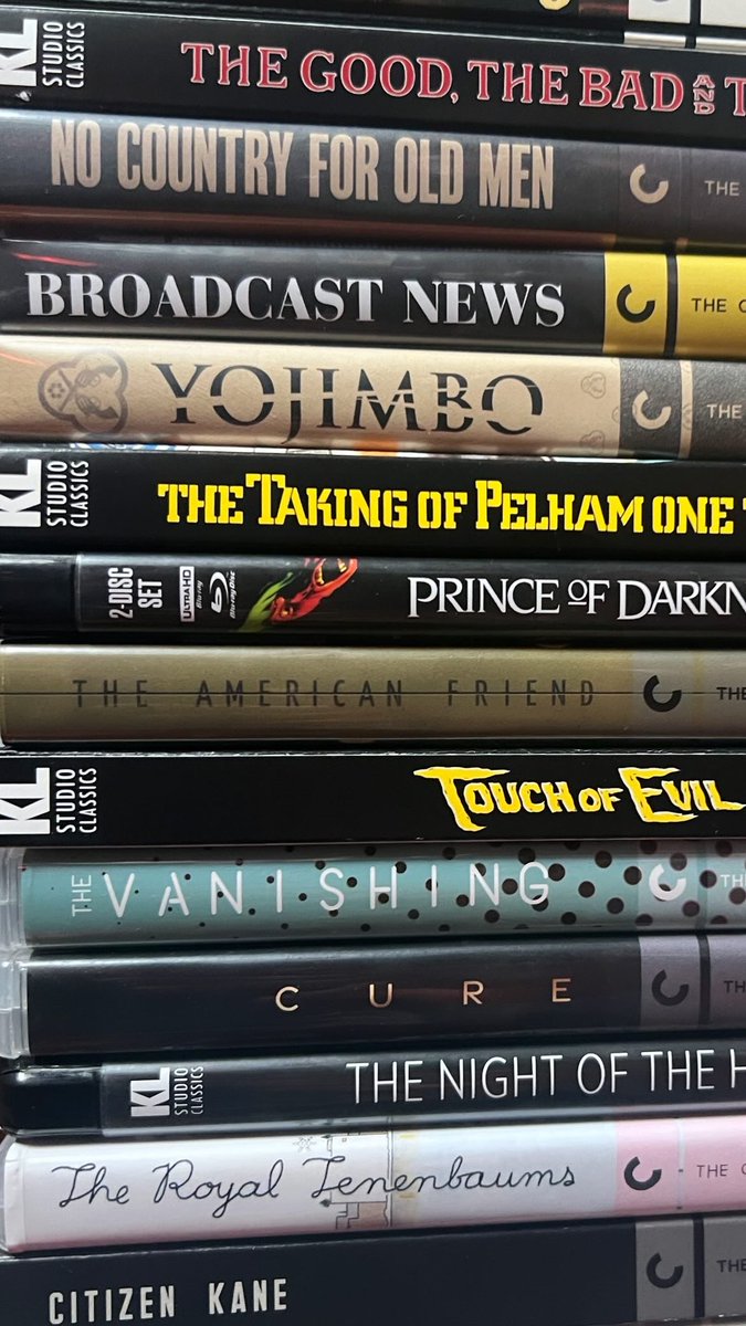 Picked up No Country and The American Friend for the <a href="/Criterion/">Criterion Collection</a> flash sale. I love my emotional support movie collection.