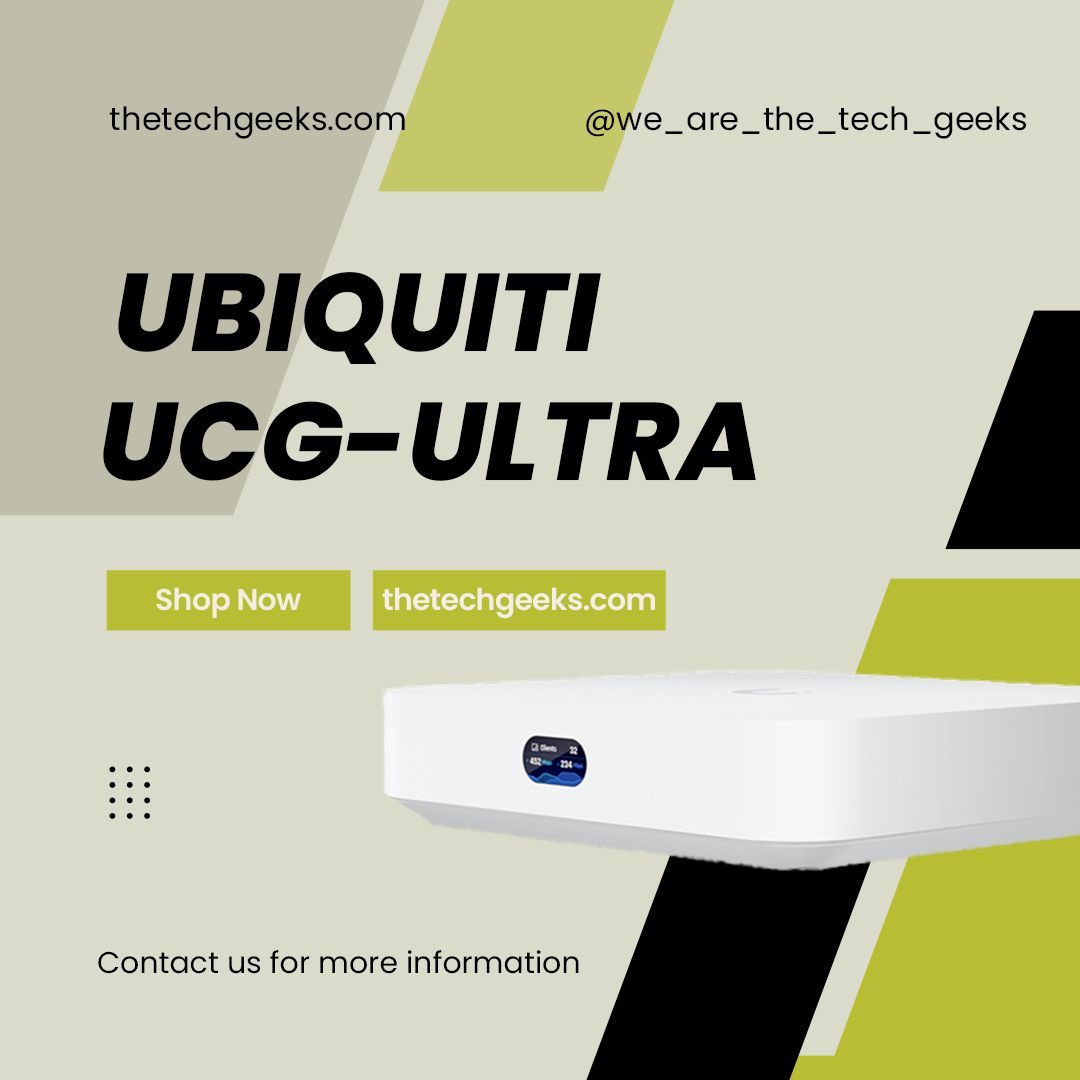 The_Tech_Geeks's tweet image. The compact multi-WAN UniFi device equipped with the full suite of advanced routing and security features. The UCG-Ultra. Head to thetechgeeks.com if you want to get your hands on one

#Ubiquiti #UCG-Ultra #techgeeks #router #thetechgeeks #unifi