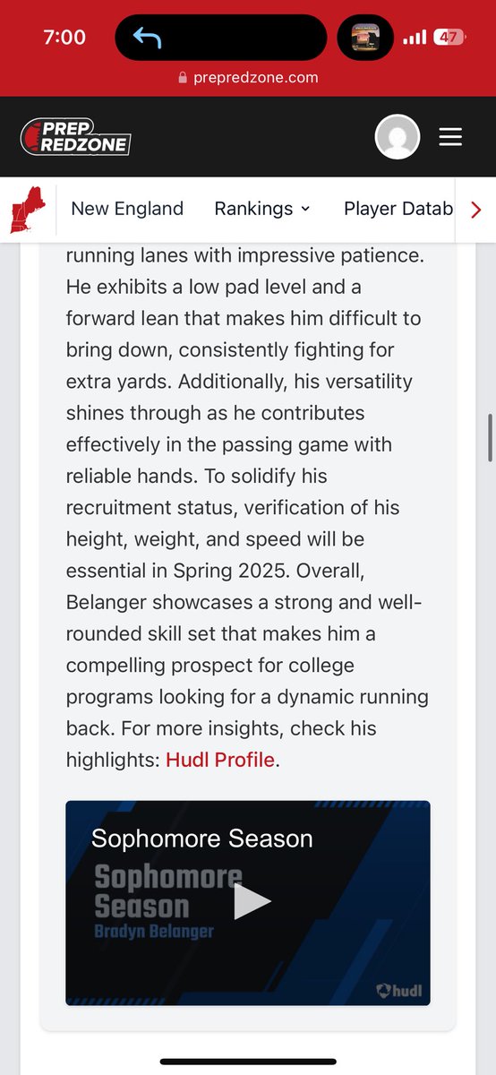Thank you so much for the write up! <a href="/ScoutingNE/">Coach Silva</a> <a href="/PRZNewEngland/">Prep Redzone New England</a> <a href="/AlPopsFootball/">𝐀𝐋 𝐏𝐨𝐩𝐬</a>
