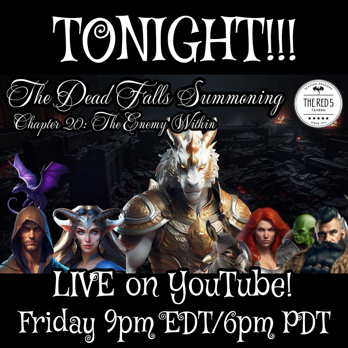 With the church partially cleared out, the Protectorate had a chance to regroup before heading deeper into the darkness. Unfortunately, an unforeseen adversary had other plans... &amp; goes by the name of Captain Rhesh! Join us at 9pm edt/6pm pdt, link below!

youtube.com/live/qtxlOqhF_…