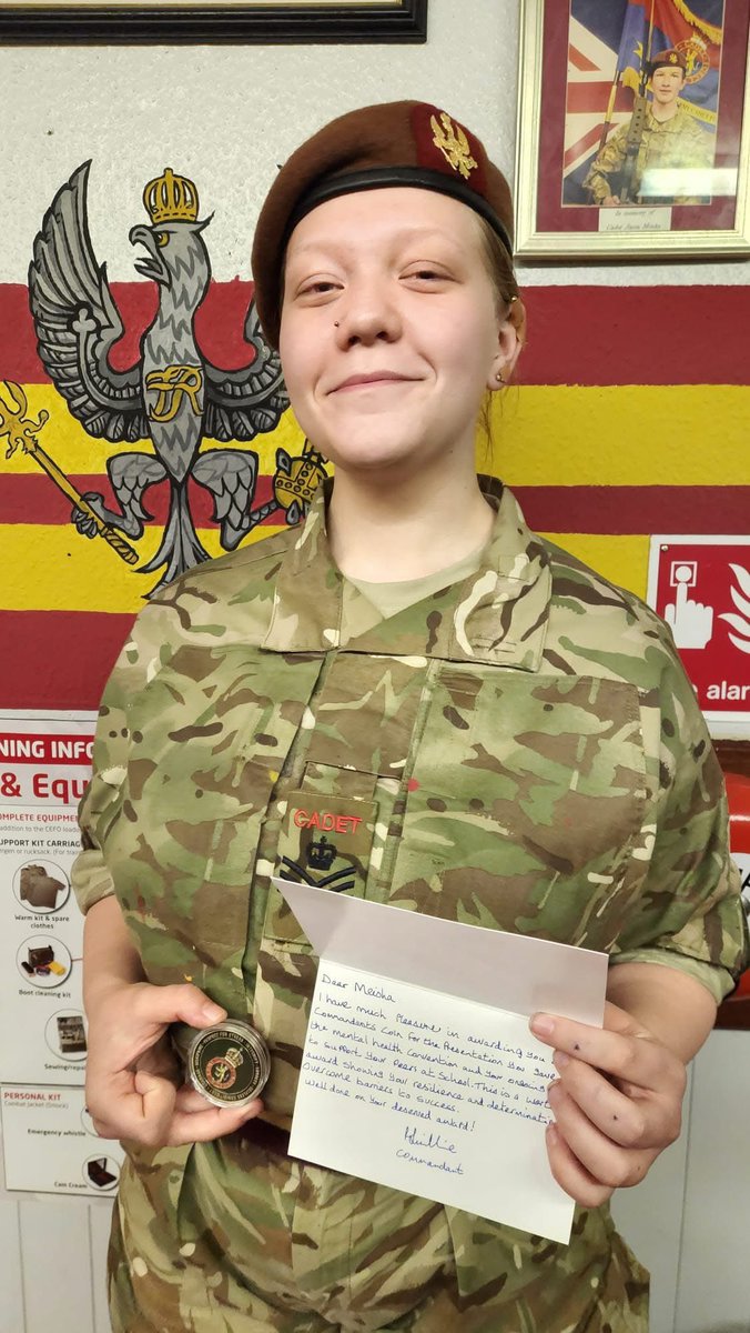 Huge congratulations to Cadet Robb-Leigh &amp; Cadet Staff Sergeant Beuken from No 5 (Anzio) Company on receiving the prestigious Commandant’s Coin!

Read more: ⬇️

armycadets.com/county-news/ca…

#GmanACFforceforgood #ArmyCadetsUK #BeMore #GoingFurther #ToInspireToAchieve #Volunteer