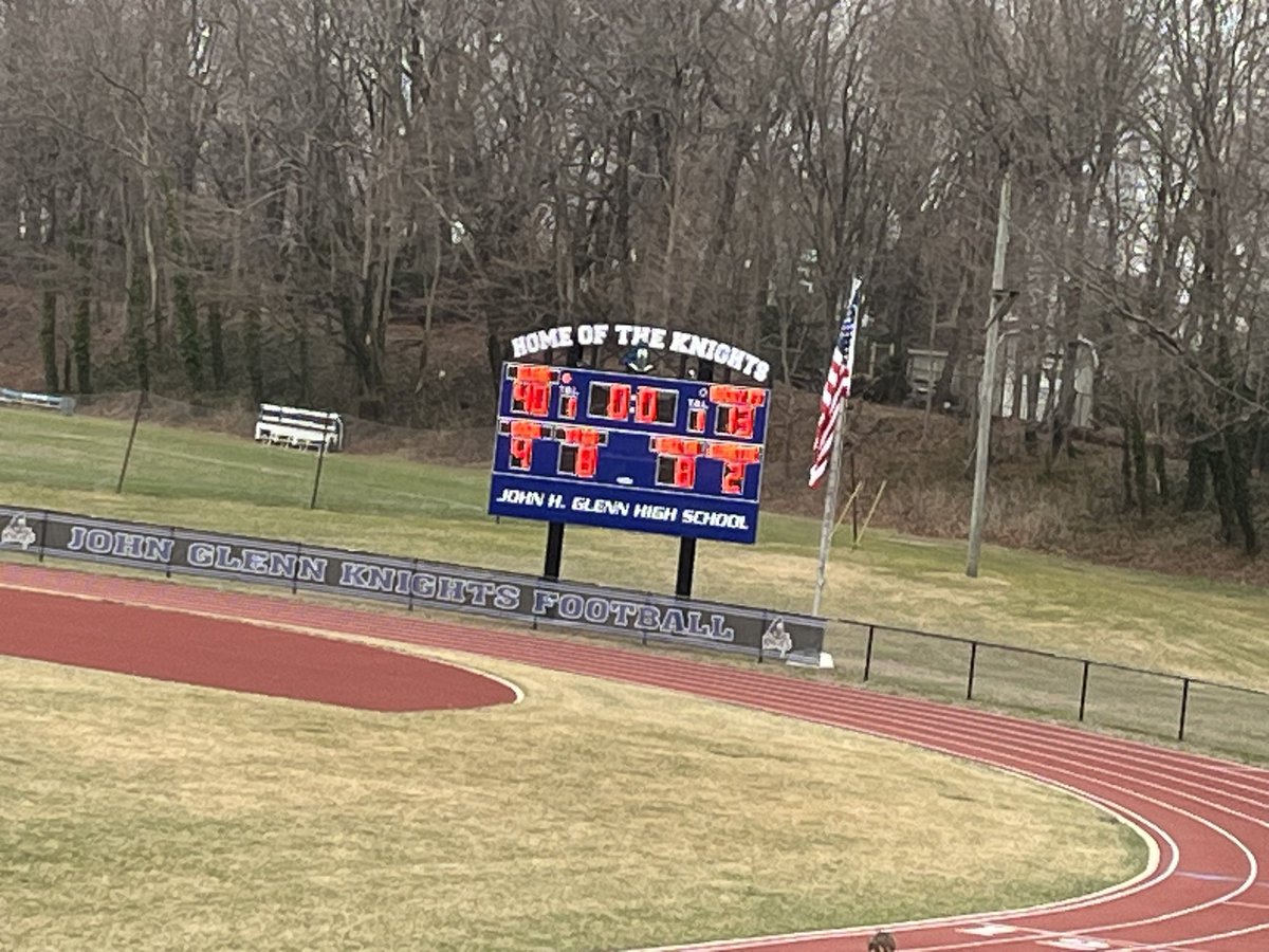 So fun calling the 1st ever home John Glenn girls flag football game! Fun rules, great girls, knowledgeable coach and supportive fans! Girls were victorious with a bit of everything- passes, runs, defense, interceptions, punt return for tds! Impressed. <a href="/JG_Athletics/">John Glenn Athletics</a> #elwoodpride