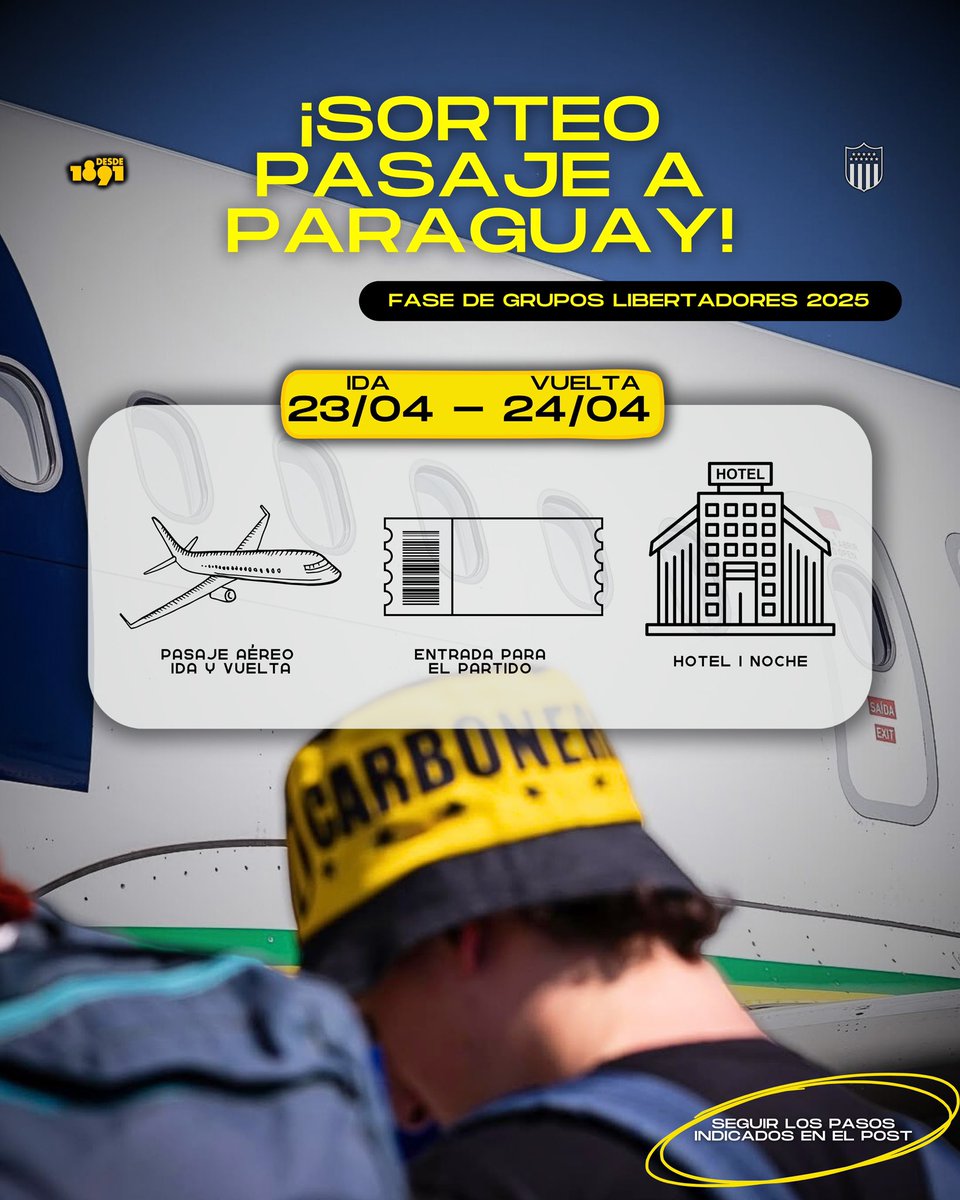 Deportes CAP (@deportes_cap) on Twitter photo ๐ฆ๐ข๐ฅ๐ง๐๐ข ๐ฉ๐๐๐๐ ๐ ๐ฃ๐๐ฅ๐๐๐จ๐๐ฌ ๐โ๏ธ
Pasos para participar en el sorteo ๐๐ป
1๏ธโฃ Seguir a @acviajes_ (en instagram) y <a href="/deportes_cap/">Deportes CAP</a>
2๏ธโฃ Mencionar a 2 amigos en los comentarios.
(Mรกs comentarios mรกs chances)
3๏ธโฃ Dar RT ๐ฆ๐ข๐ฅ๐ง๐๐ข ๐ฉ๐๐๐๐ ๐ ๐ฃ๐๐ฅ๐๐๐จ๐๐ฌ ๐โ๏ธ
Pasos para participar en el sorteo ๐๐ป
1๏ธโฃ Seguir a @acviajes_ (en instagram) y <a href="/deportes_cap/">Deportes CAP</a>
2๏ธโฃ Mencionar a 2 amigos en los comentarios.
(Mรกs comentarios mรกs chances)
3๏ธโฃ Dar RT