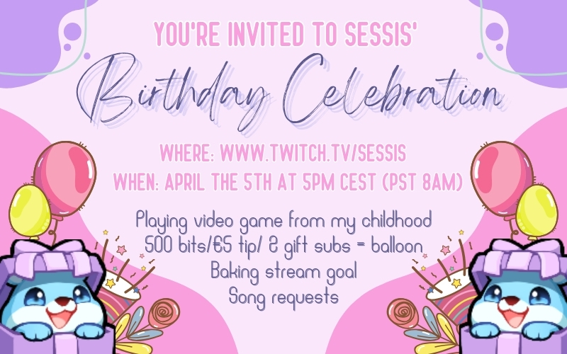 I've soon made it another year around the sun, celebrating on Twitch next weekend 🥳